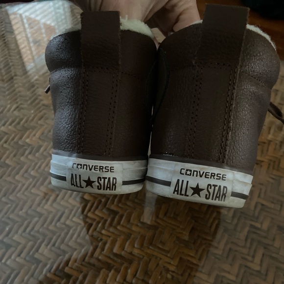 Converse All Stars - leather/wool *Like New!* - Picture 6 of 7